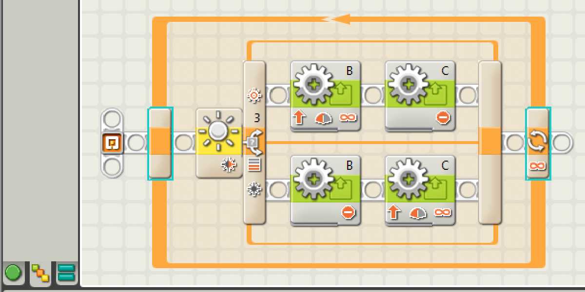 NXT – Stopping at the end of a line – Damien Kee